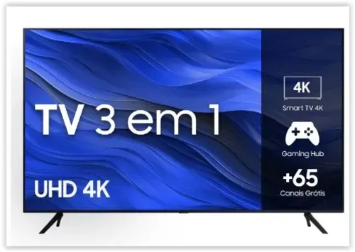 Smart Tv Samsung 58&Quot; Uhd 4k 58cu7700 2023, Processador Crystal 4k, Gaming Hub Tela Sem Limites 58&Quot;